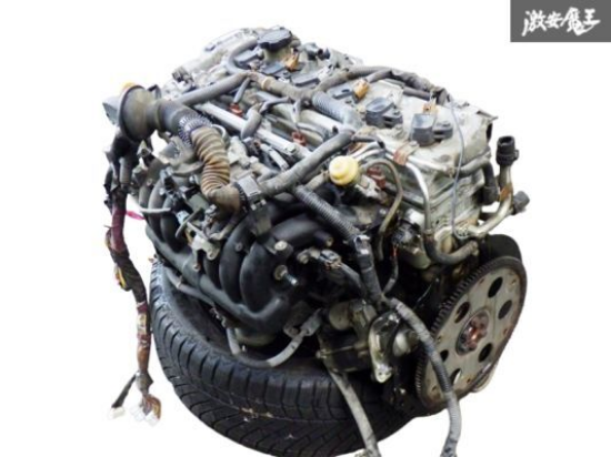 【使用距離約８万Km！】 トヨタ 純正 GX100 100系 マーク2 ツアラー 1G-FE エンジン 本体 実動外し！ インマニ サージタンク 棚32-3 の画像